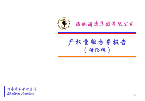 某公司产权重组方案报告