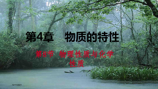 七年级科学上册 第4章 物质的特性 4.8 物理性质和化学性质课件浙教级上册自然科学课件