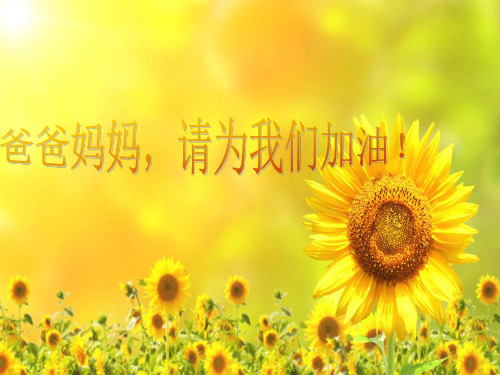 高三最后一次家长会、