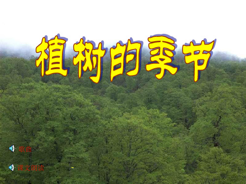 北师大版小学二年级下册语文《植树的季节》课件PPT