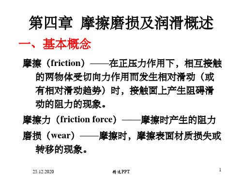 《摩擦磨损润滑》PPT课件