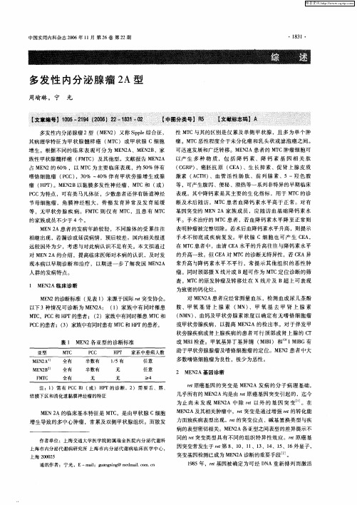 多发性内分泌腺瘤2A型