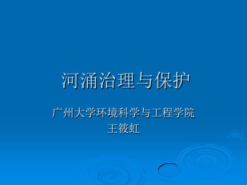 河涌治理与保护..-46页PPT资料