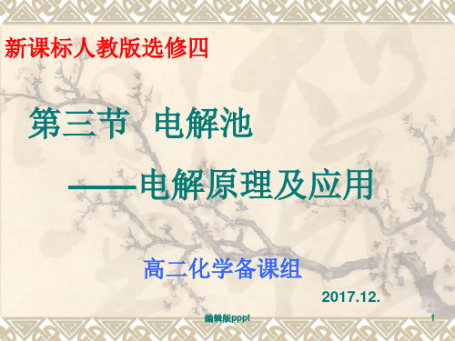 电解原理及应用PPT课件