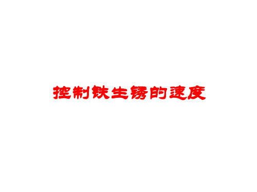 六年级科学下册课件-2.7控制铁生锈的速度14-教科版