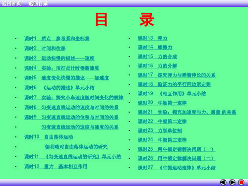 人教版 高一物理 必修一 PPT课件