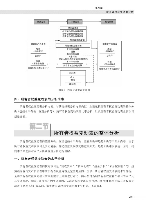 所有者权益变动表的水平分析_财务分析_[共3页]