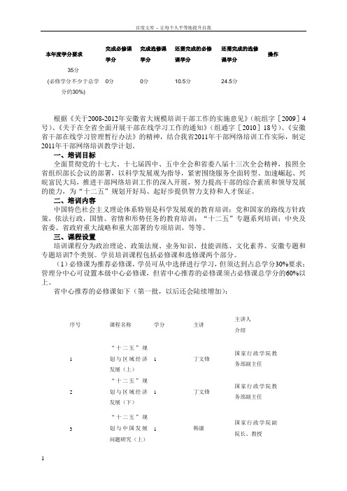 安徽省干部在线学习