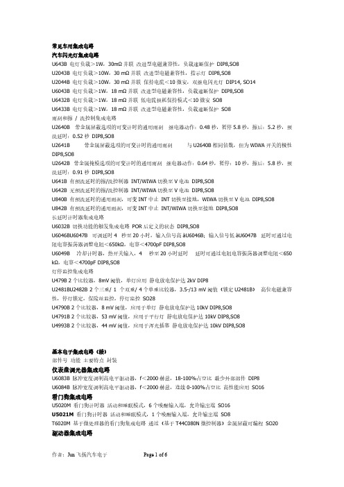 [VIP专享]常见车用IC资料