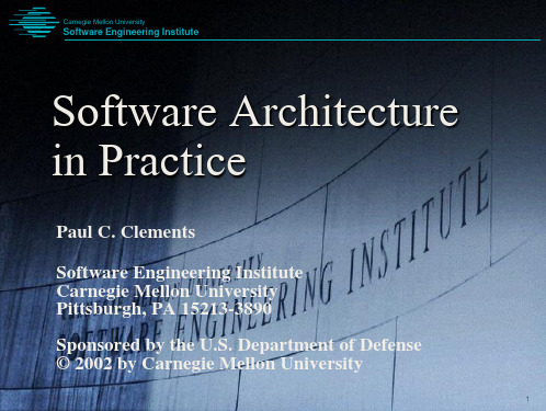 Software Architecture in Practice