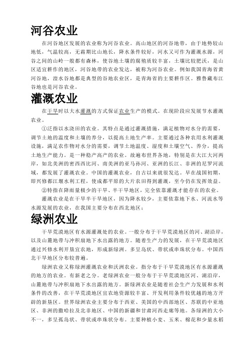 河谷农业
