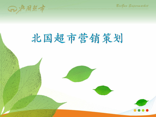 北国超市营销策划