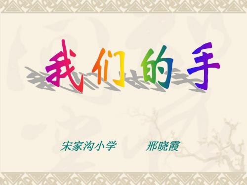 《我们的手》ppt课件
