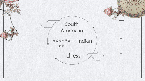 南美洲的印第安人服饰
