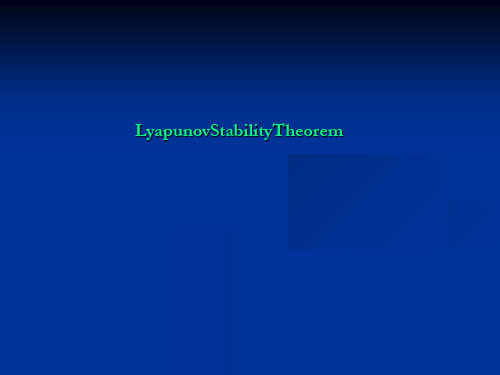 LyapunovStabilityTheorem