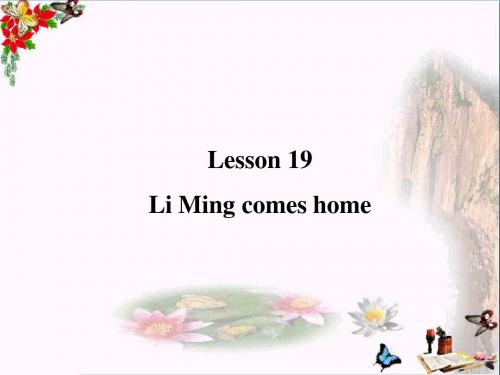 五年级英语下册Unit4DidYouHaveaNiceTripLesson19《LiMingComesHome》 精品优选PPY课件1(新版)冀教版(三