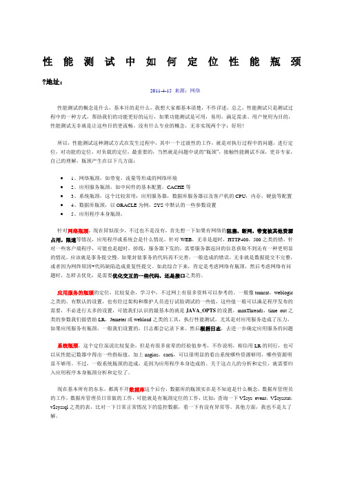 LR性能测试中如何定位性能瓶颈