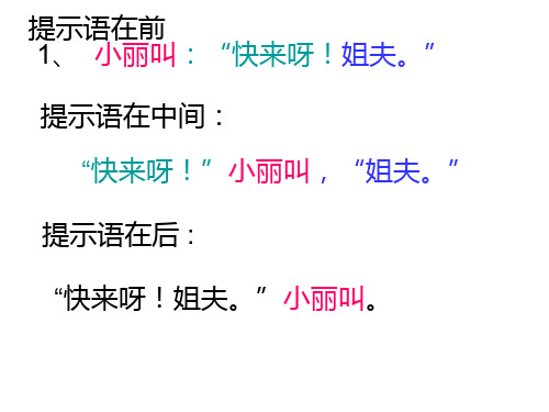 提示语练习