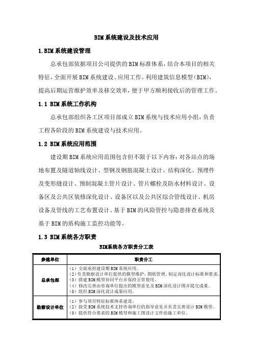 BIM系统建设及技术应用