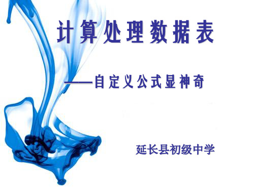 自定义公式显神奇