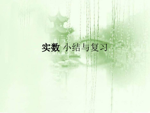 实数 小结与复习  教学课件