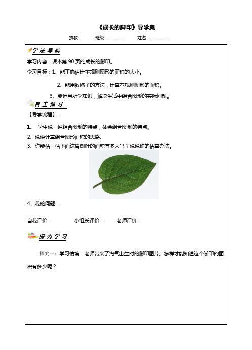 成长的脚印