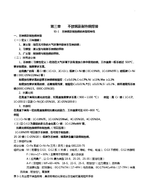 不锈钢及耐热钢的焊接