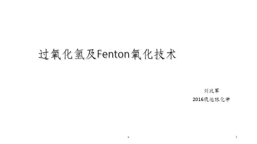 过氧化氢及Fenton氧化技术