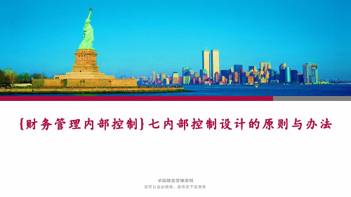 {财务管理内部控制}七内部控制设计的原则与办法