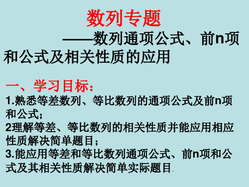 数列专题(优秀经典练习题及答案详解)