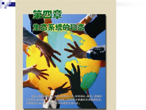 苏教版必修三 生态系统稳态的维持 课件(17张)