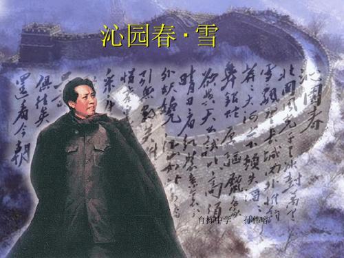 《沁园春 雪》