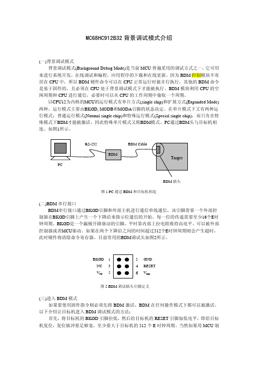 BDM 调试介绍