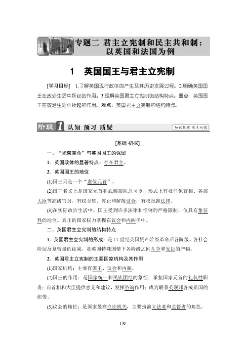英国国王与君主立宪制