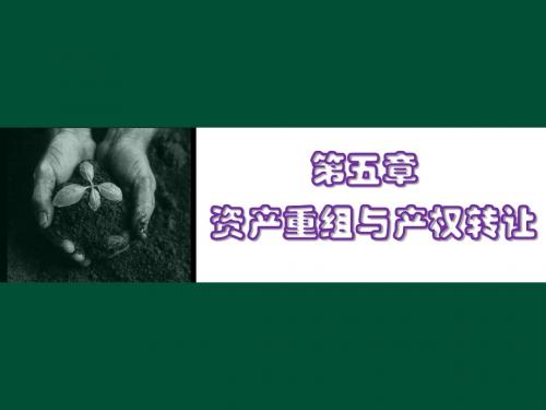 第五章资产重组与产权交易-PPT精选文档