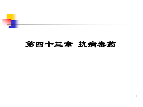 药理学 第43章 抗病毒药 图文