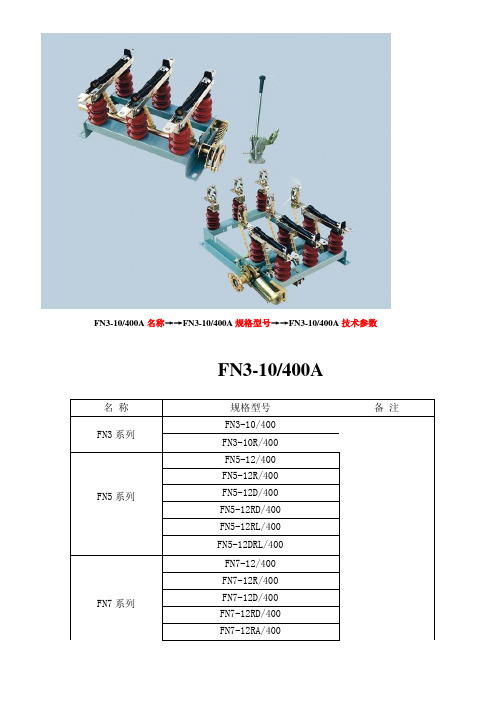 FN3-10-400A详细资料