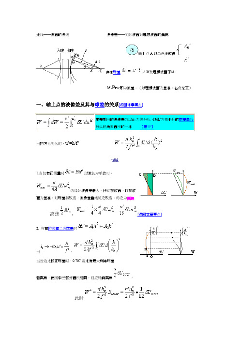 zemax光学设计像差分析