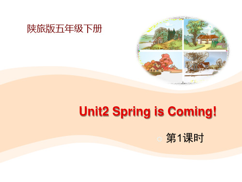 陕旅版五年级下册英语 《Spring Is Coming》PPT