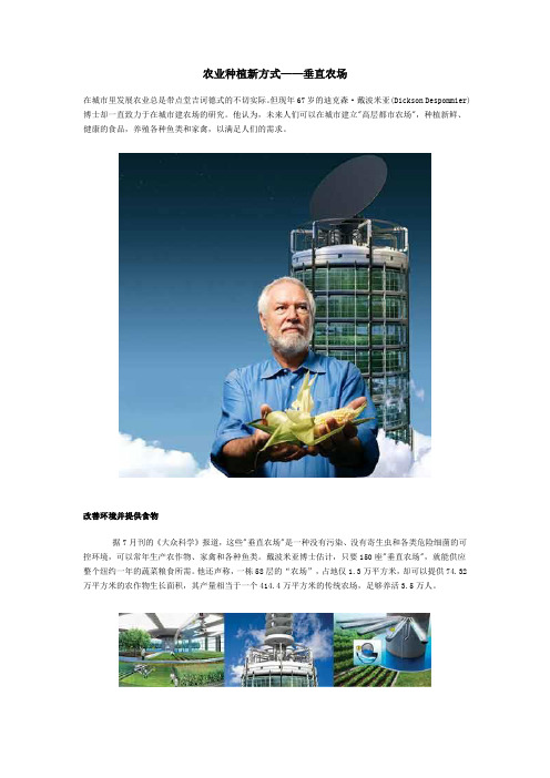 农业种植新方式——垂直农场