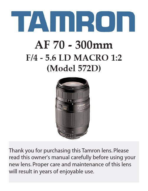 Tamron AF 70 - 300mm F 4 - 5.6 LD MACRO 1 2 (Model