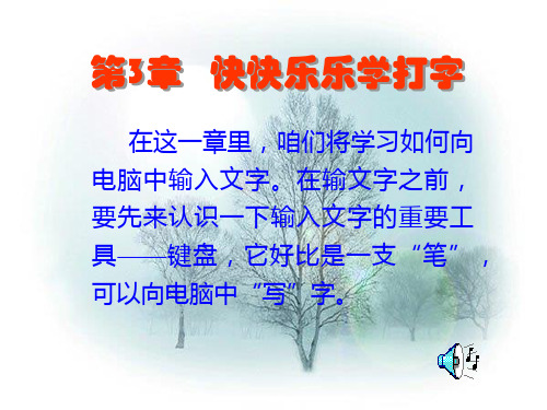 快快乐乐学打字-操作键盘PPT课件