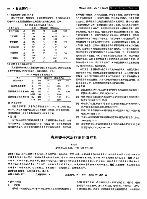 腹腔镜手术治疗消化道穿孔