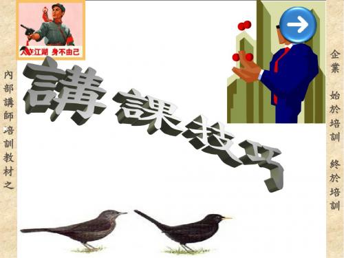 培训讲师培训教材之演讲的技巧-PPT文档资料