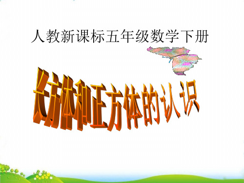 五年级下册数学PPT-《长方体和正方体的认识》人教新课标(11张)优秀课件