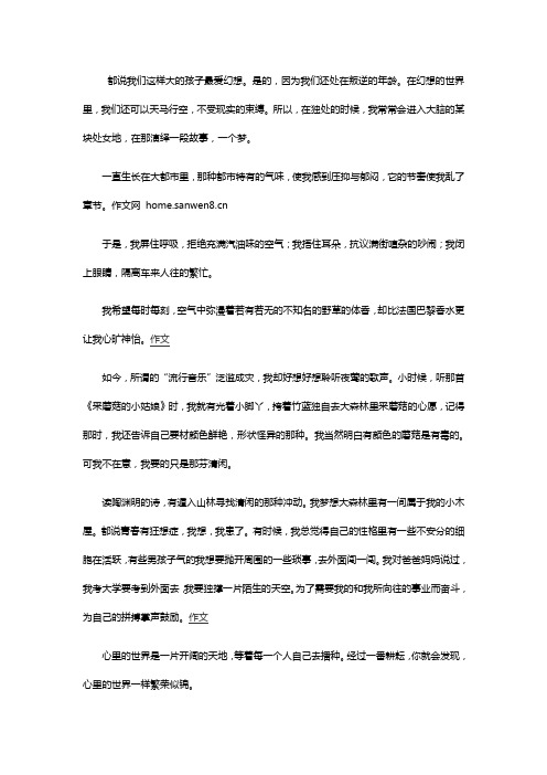我的内心世界