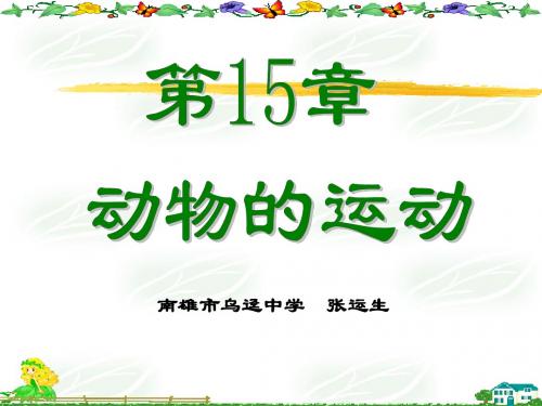 第二节动物 运动的形成