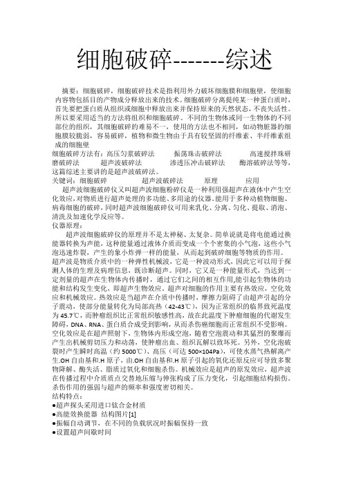 细胞破碎