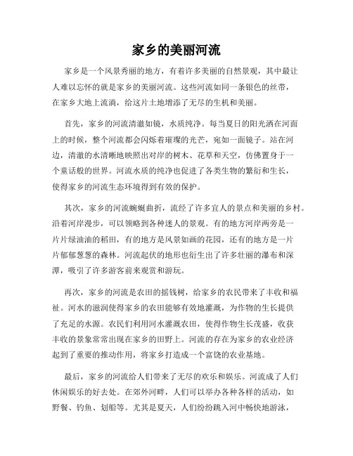 家乡的美丽河流