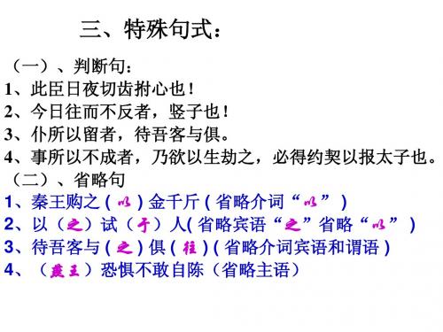 文言文-特殊句式